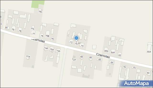 Czarnolas, Czarnolas, 71, mapa Czarnolas