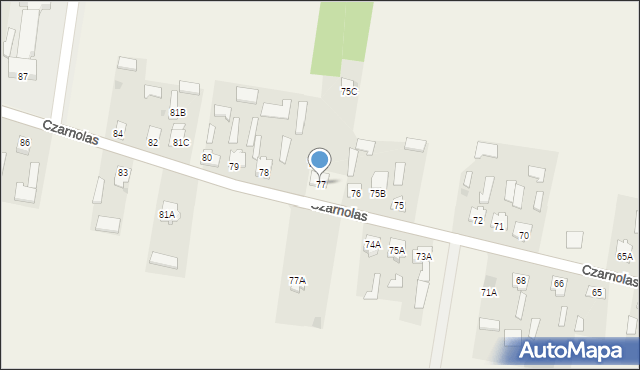 Czarnolas, Czarnolas, 77, mapa Czarnolas