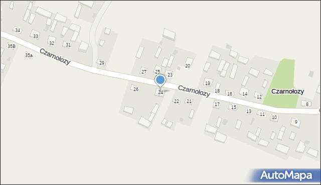 Czarnołozy, Czarnołozy, 24, mapa Czarnołozy