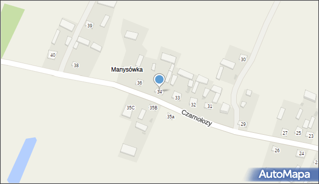 Czarnołozy, Czarnołozy, 34, mapa Czarnołozy