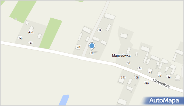 Czarnołozy, Czarnołozy, 38, mapa Czarnołozy