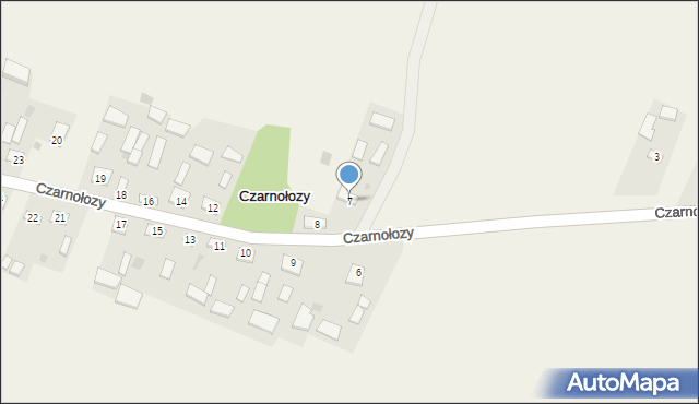 Czarnołozy, Czarnołozy, 7, mapa Czarnołozy