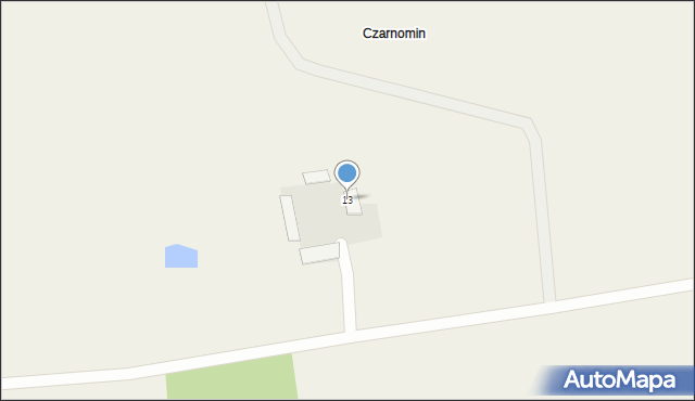 Czarnominek, Czarnominek, 13, mapa Czarnominek