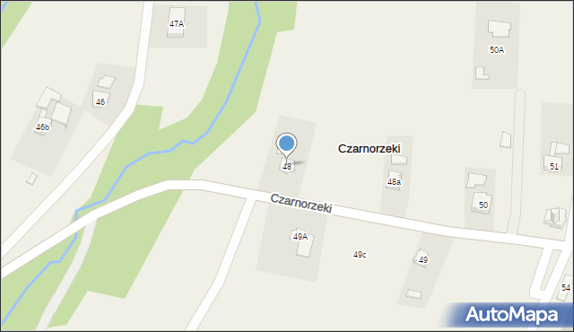 Czarnorzeki, Czarnorzeki, 48, mapa Czarnorzeki