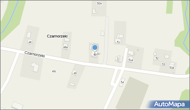 Czarnorzeki, Czarnorzeki, 50, mapa Czarnorzeki