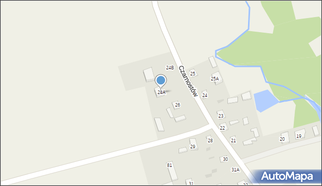 Czarnostów, Czarnostów, 24A, mapa Czarnostów