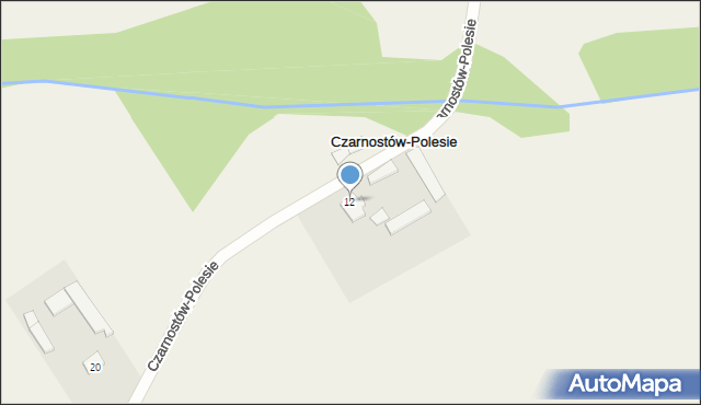 Czarnostów-Polesie, Czarnostów-Polesie, 12, mapa Czarnostów-Polesie