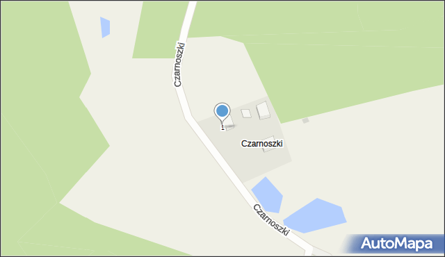 Czarnoszki, Czarnoszki, 1, mapa Czarnoszki