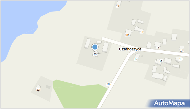 Czarnoszyce, Czarnoszyce, 20, mapa Czarnoszyce