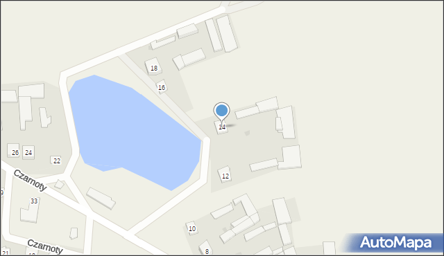 Czarnoty, Czarnoty, 14, mapa Czarnoty