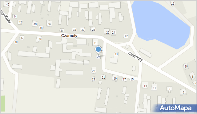 Czarnoty, Czarnoty, 27, mapa Czarnoty