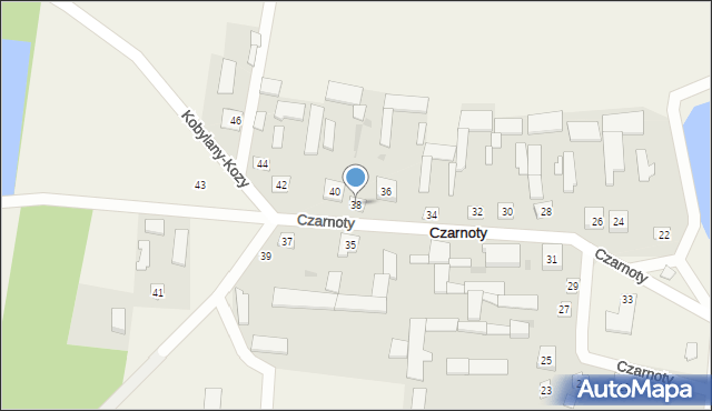 Czarnoty, Czarnoty, 38, mapa Czarnoty