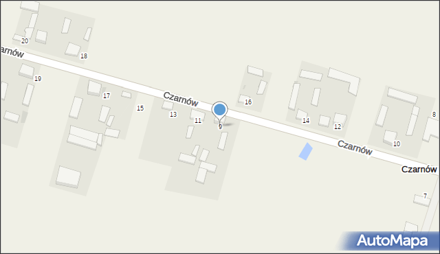 Czarnów, Czarnów, 9, mapa Czarnów