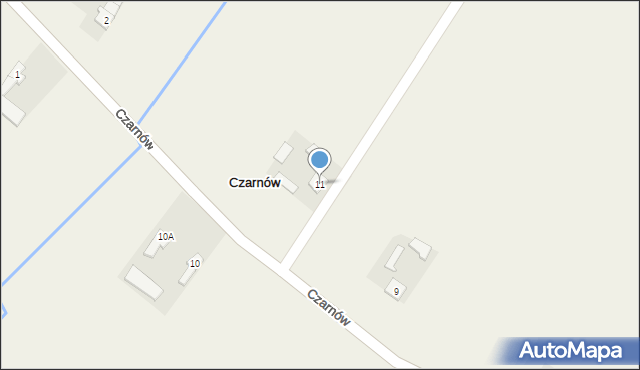 Czarnów, Czarnów, 11, mapa Czarnów