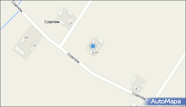 Czarnów, Czarnów, 9, mapa Czarnów