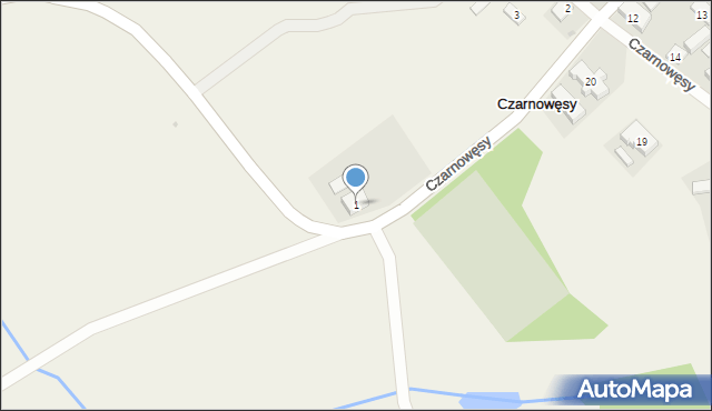 Czarnowęsy, Czarnowęsy, 1, mapa Czarnowęsy