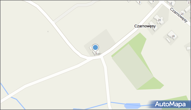 Czarnowęsy, Czarnowęsy, 1a, mapa Czarnowęsy