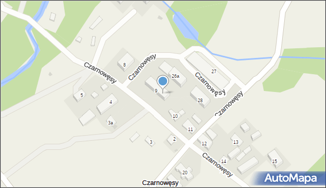 Czarnowęsy, Czarnowęsy, 27, mapa Czarnowęsy