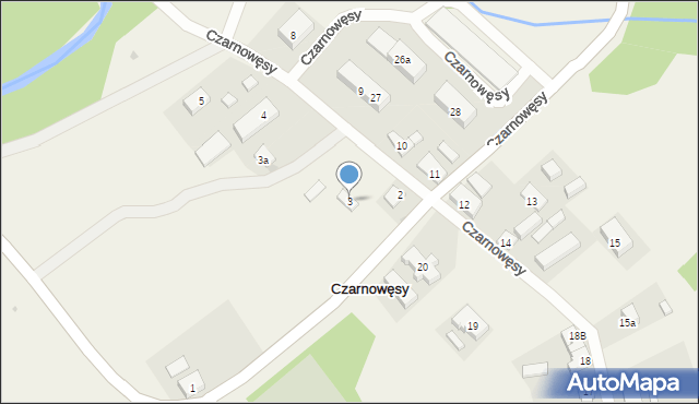 Czarnowęsy, Czarnowęsy, 3, mapa Czarnowęsy