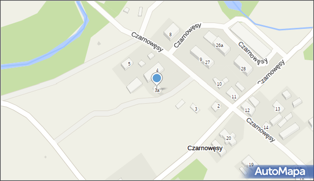 Czarnowęsy, Czarnowęsy, 3a, mapa Czarnowęsy