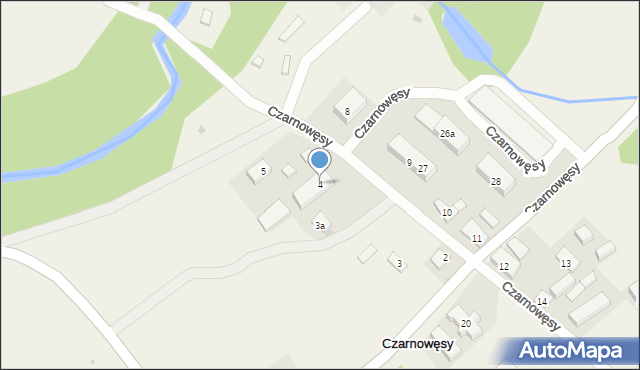 Czarnowęsy, Czarnowęsy, 4, mapa Czarnowęsy