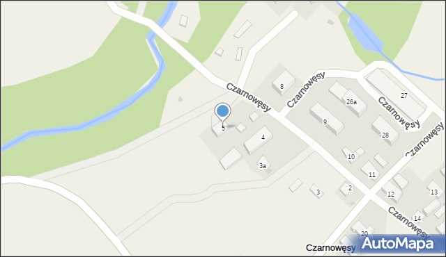 Czarnowęsy, Czarnowęsy, 5, mapa Czarnowęsy