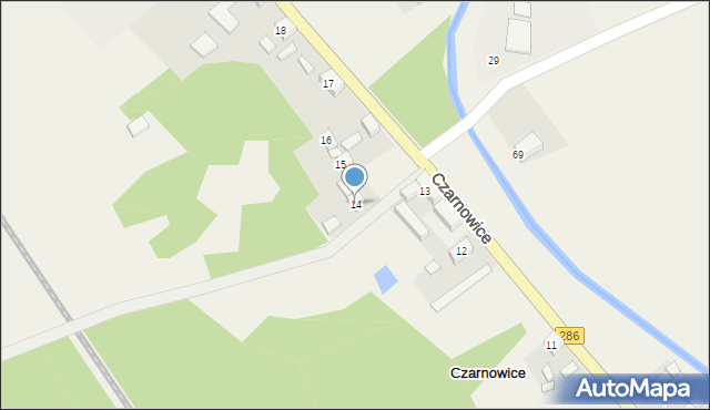 Czarnowice, Czarnowice, 14, mapa Czarnowice