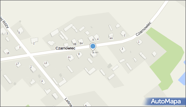 Czarnowiec, Czarnowiec, 7, mapa Czarnowiec