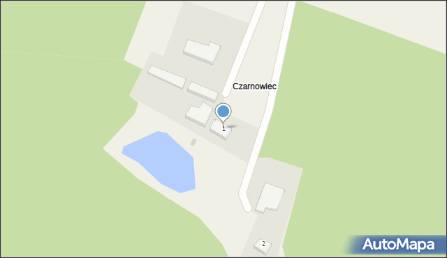 Czarnowiec, Czarnowiec, 1, mapa Czarnowiec