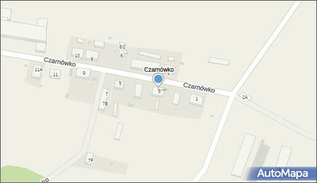 Czarnówko, Czarnówko, 3, mapa Czarnówko