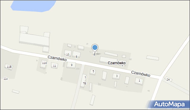 Czarnówko, Czarnówko, 6/1, mapa Czarnówko