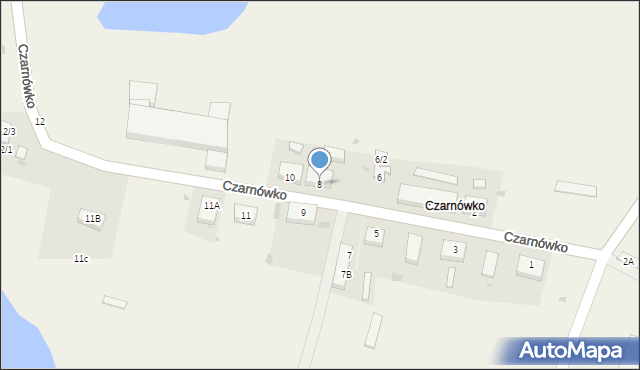 Czarnówko, Czarnówko, 8, mapa Czarnówko