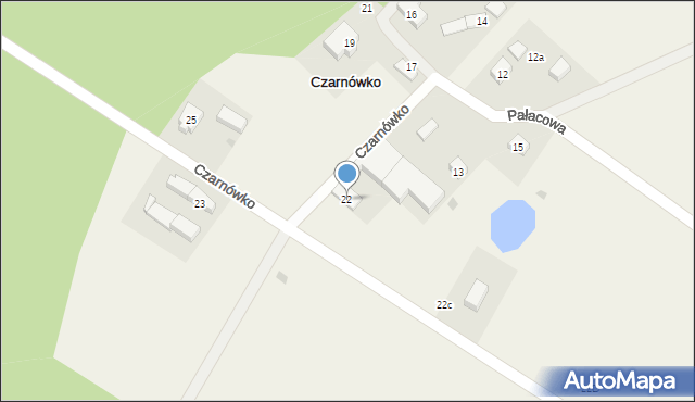 Czarnówko, Czarnówko, 22, mapa Czarnówko