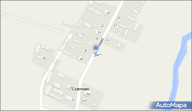 Czarnowo, Czarnowo, 28A, mapa Czarnowo