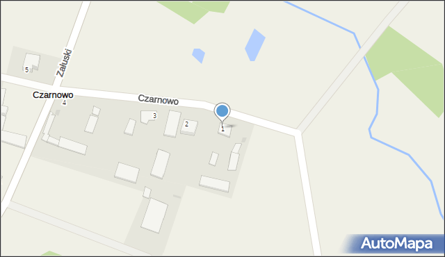 Czarnowo, Czarnowo, 1, mapa Czarnowo