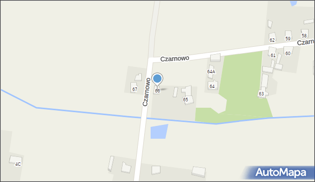 Czarnowo, Czarnowo, 66, mapa Czarnowo