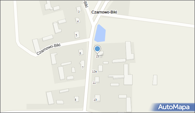 Czarnowo-Biki, Czarnowo-Biki, 13, mapa Czarnowo-Biki