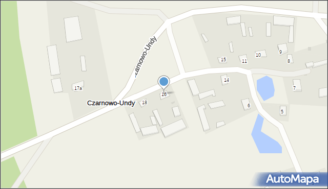 Czarnowo-Undy, Czarnowo-Undy, 16, mapa Czarnowo-Undy