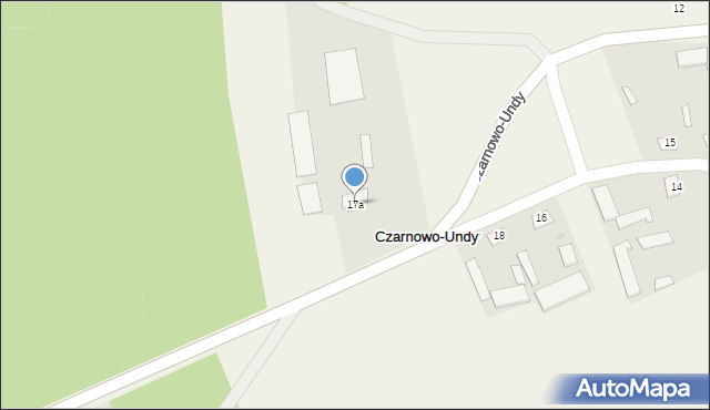 Czarnowo-Undy, Czarnowo-Undy, 17a, mapa Czarnowo-Undy