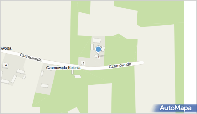 Czarnowoda, Czarnowoda, 1, mapa Czarnowoda