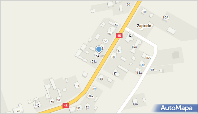 Czarnożyły, Czarnożyły, 54a, mapa Czarnożyły