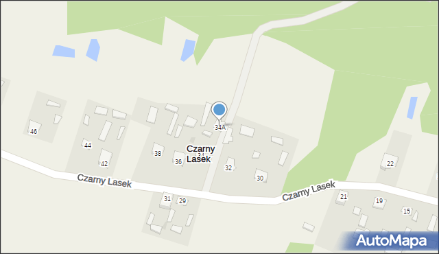 Czarny Lasek, Czarny Lasek, 34A, mapa Czarny Lasek