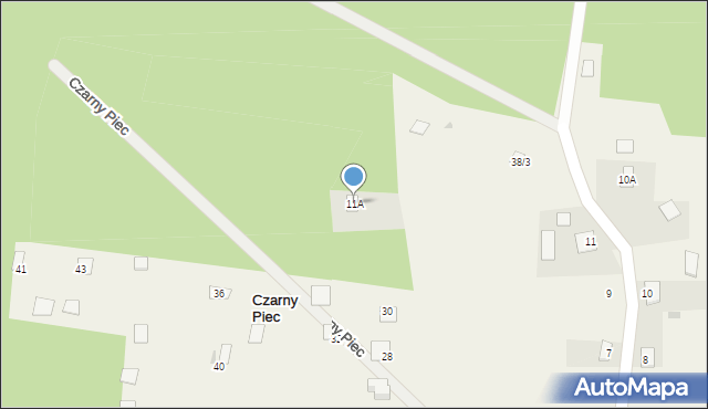 Czarny Piec, Czarny Piec, 11A, mapa Czarny Piec