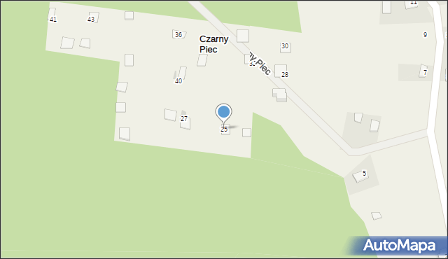 Czarny Piec, Czarny Piec, 25, mapa Czarny Piec