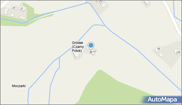 Czarny Potok, Czarny Potok, 85, mapa Czarny Potok