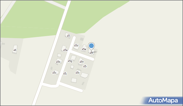 Czarnylas, Czarnylas, 45f, mapa Czarnylas