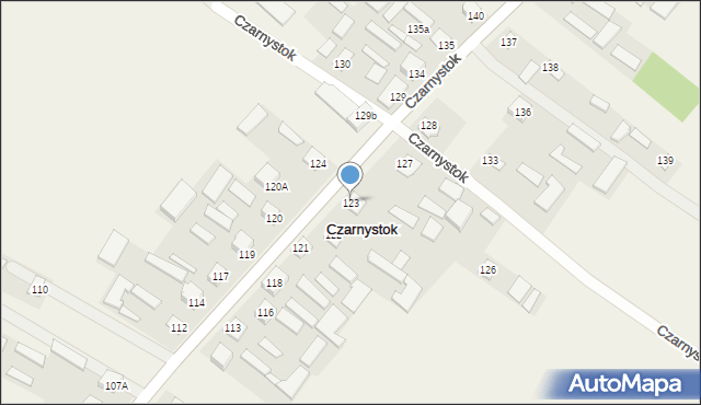 Czarnystok, Czarnystok, 123, mapa Czarnystok