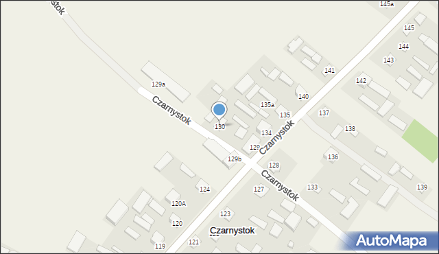 Czarnystok, Czarnystok, 130, mapa Czarnystok