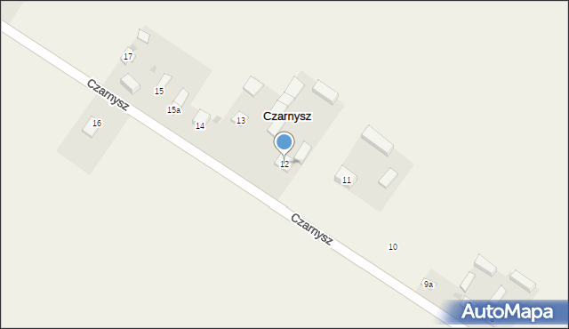 Czarnysz, Czarnysz, 12, mapa Czarnysz