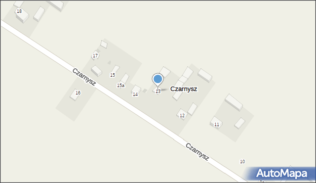 Czarnysz, Czarnysz, 13, mapa Czarnysz